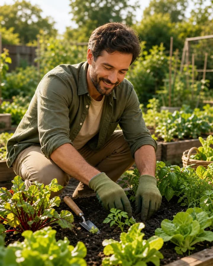 A home gardener
